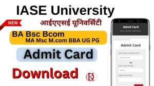 IASE University Admit Card 2025