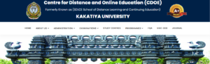 Kakatiya University Time Table 2026