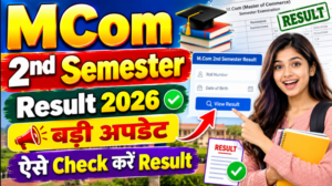 Mcom 2nd semester Result 2026