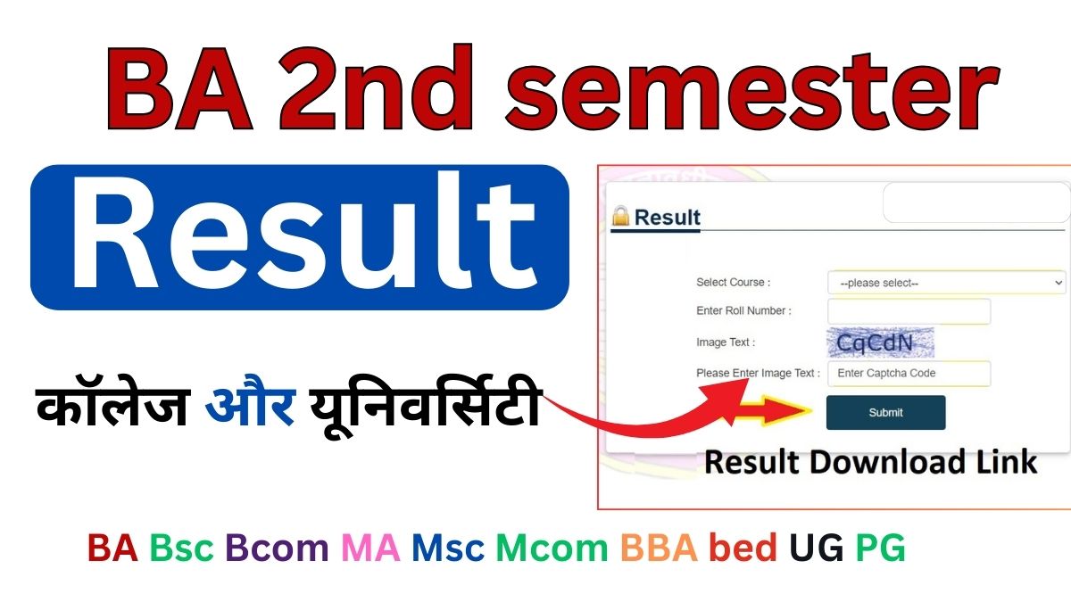 BA 2nd semester Result 2024