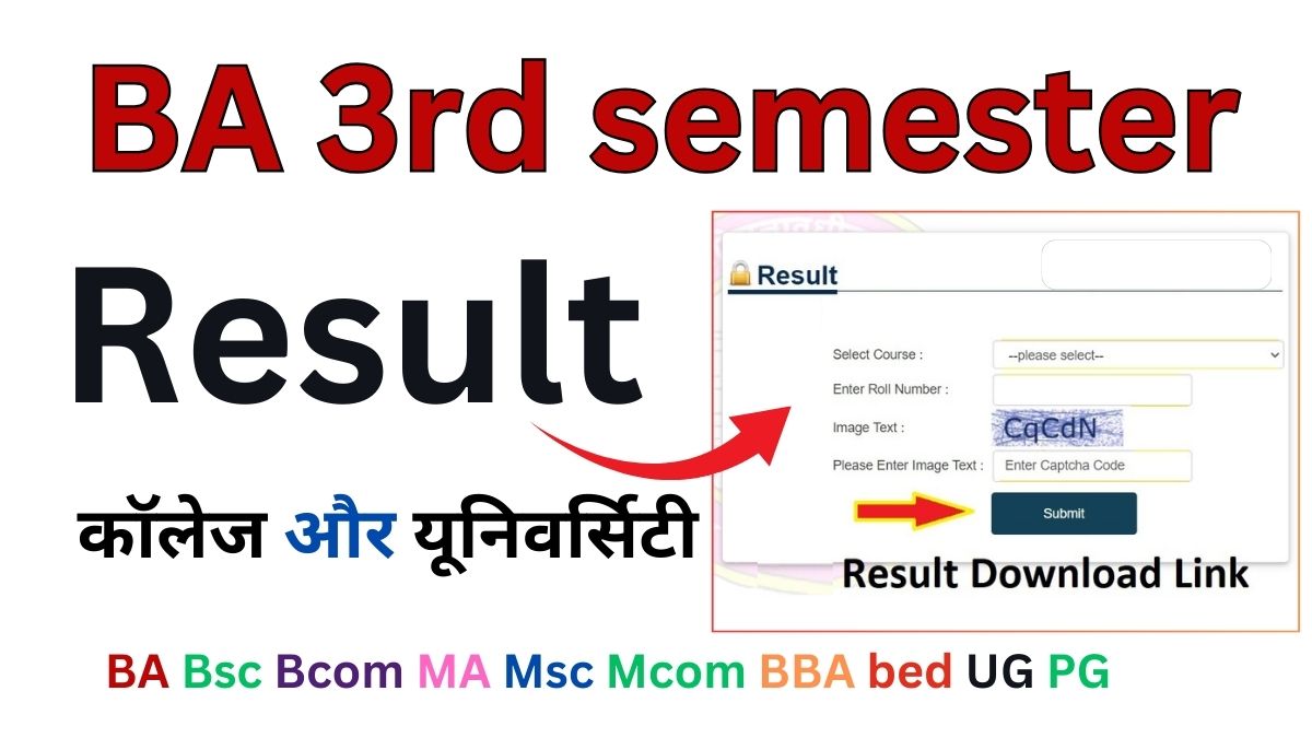 BA 3rd semester Result