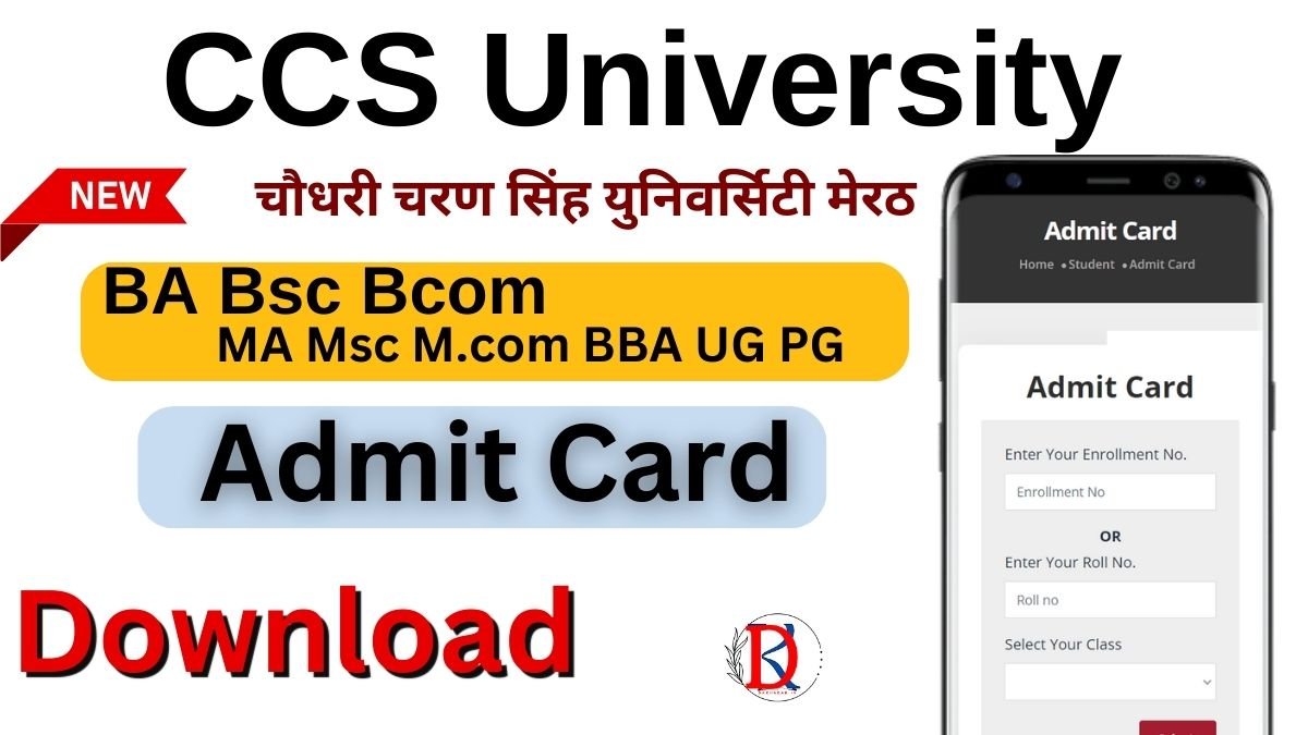 CCS University Admit Card 2026