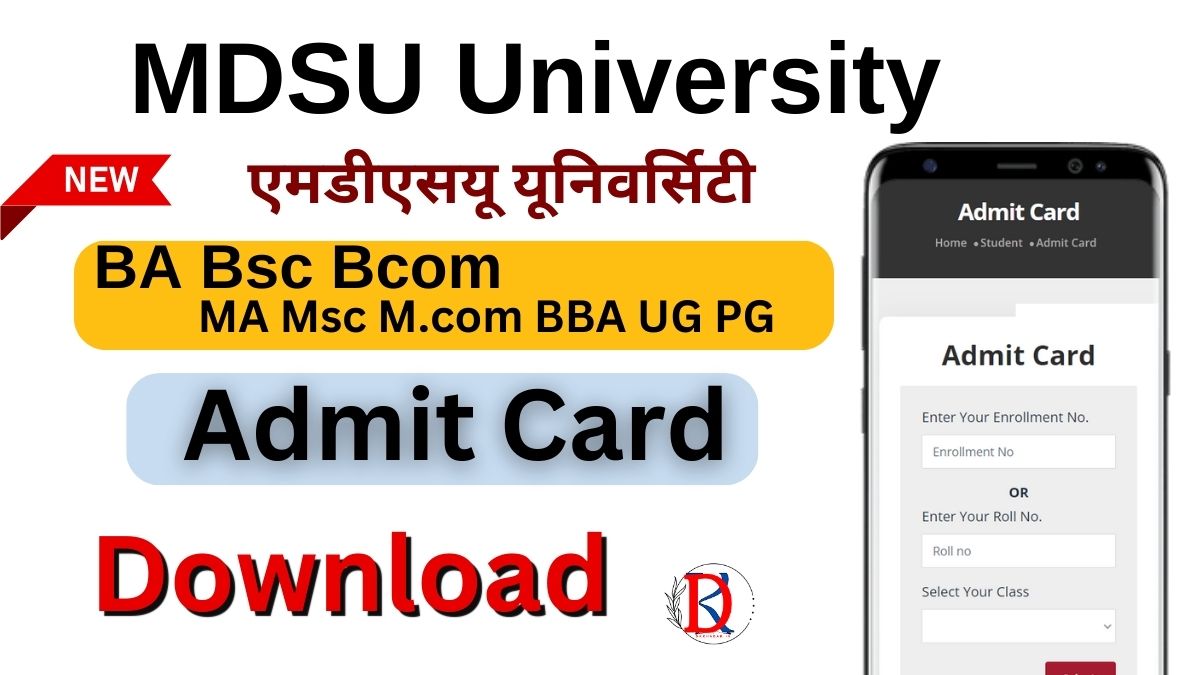 MDSU University Admit Card