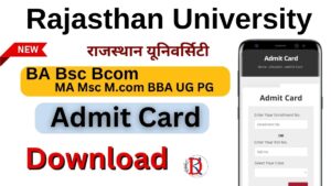 Rajasthan University Admit Card