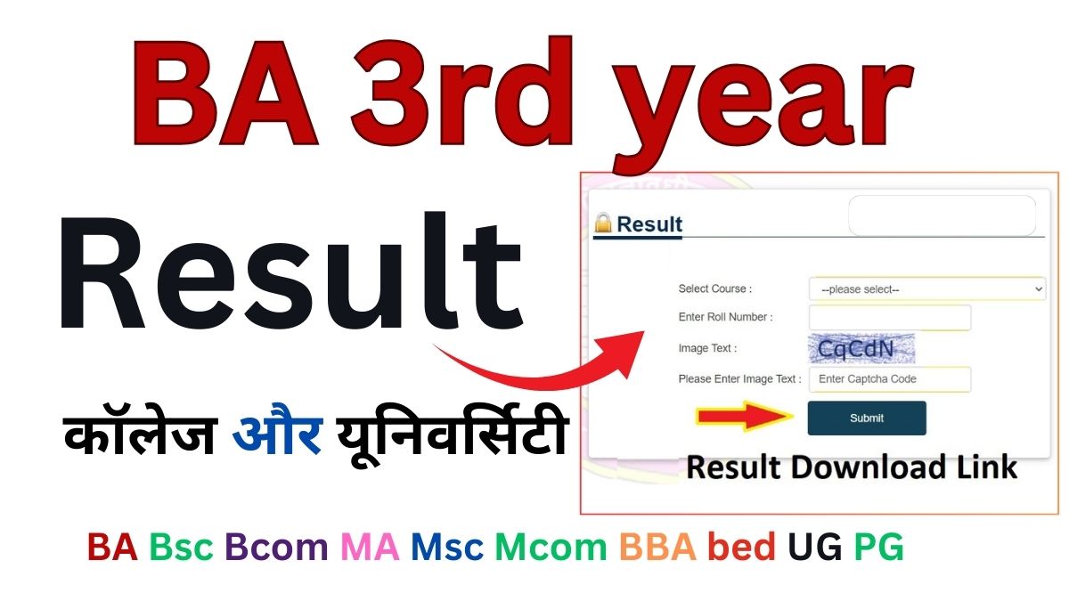 BA 3rd year Result 2024