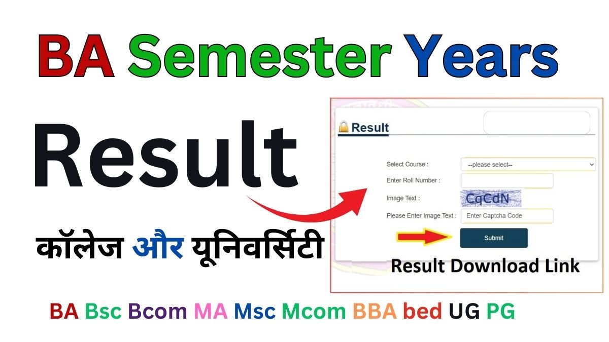 BA Semester Years Result 2026