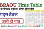 BRAOU Time Table 2026