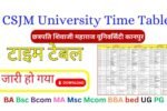 CSJM University Time Table