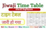 Jiwaji University Time Table 2026