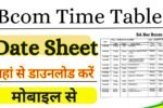 B.com Time Table