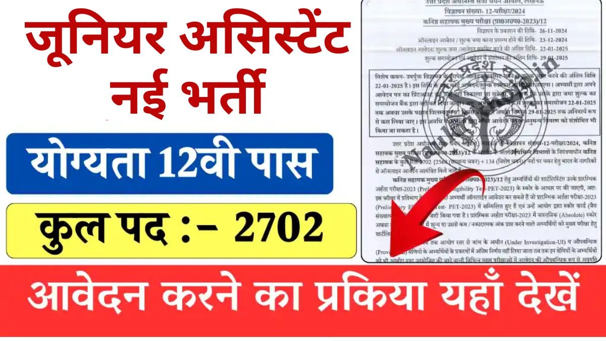 Junior Assistant Vacancy