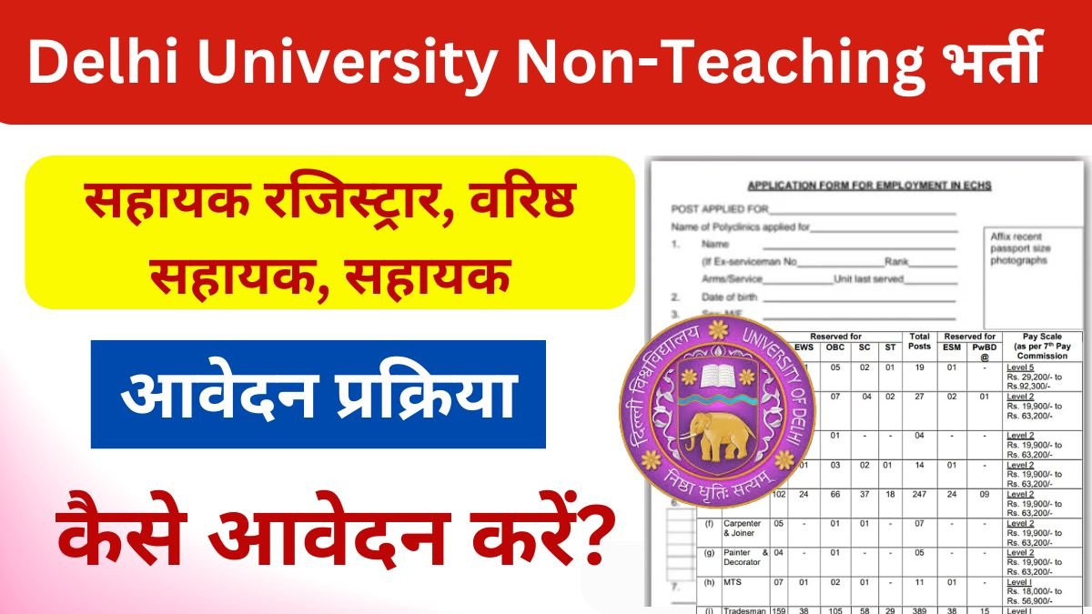 Delhi University Non-Teaching Recruitment 2024