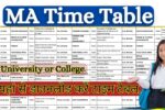 MA Date Sheet
