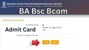 Mjpru Admit Card 2025