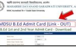 MDSU University Admit Card 2025