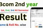 Bcom 2nd year Result 2026