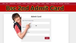 Bsc 2st Year Admit Card 2026