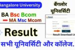 Bangalore University Result 2025