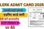 SBI Clerk Admit Card 2025
