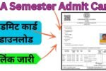BA Semester Admit Card