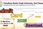 CRSU Admit Card Download 2026