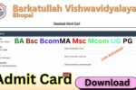 Barkatullah Univerisity Admit Card 2026