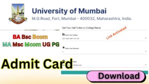 Mumbai University Admit Card 2025