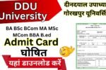 DDU Admit Card 2025