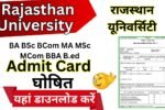 Rajasthan University Admit Card