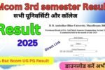 Mcom 3rd semester Result 2026