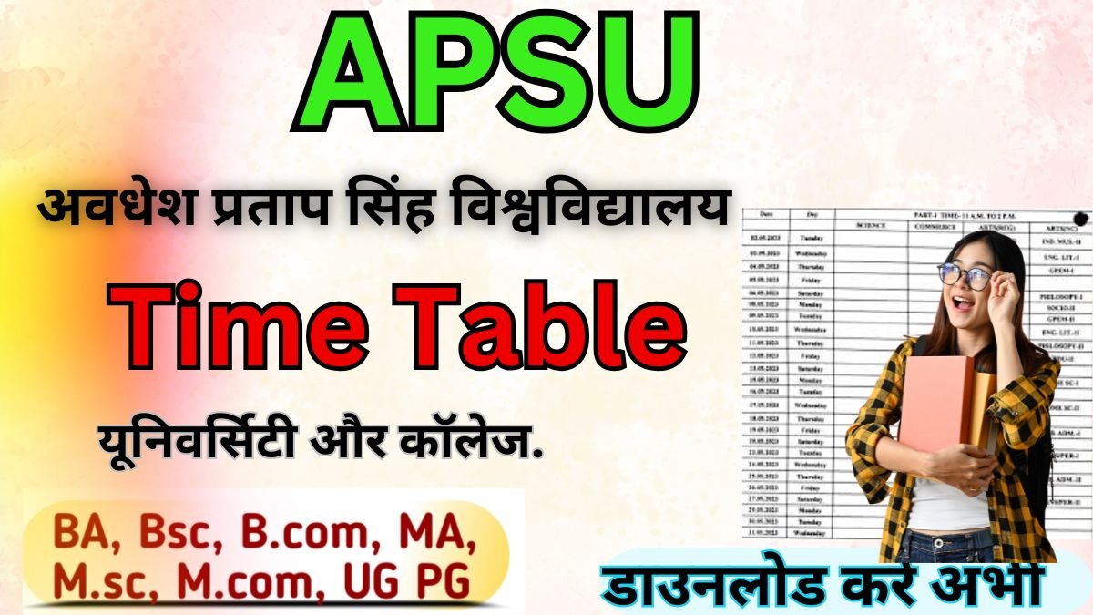 APSU Time Table 2026