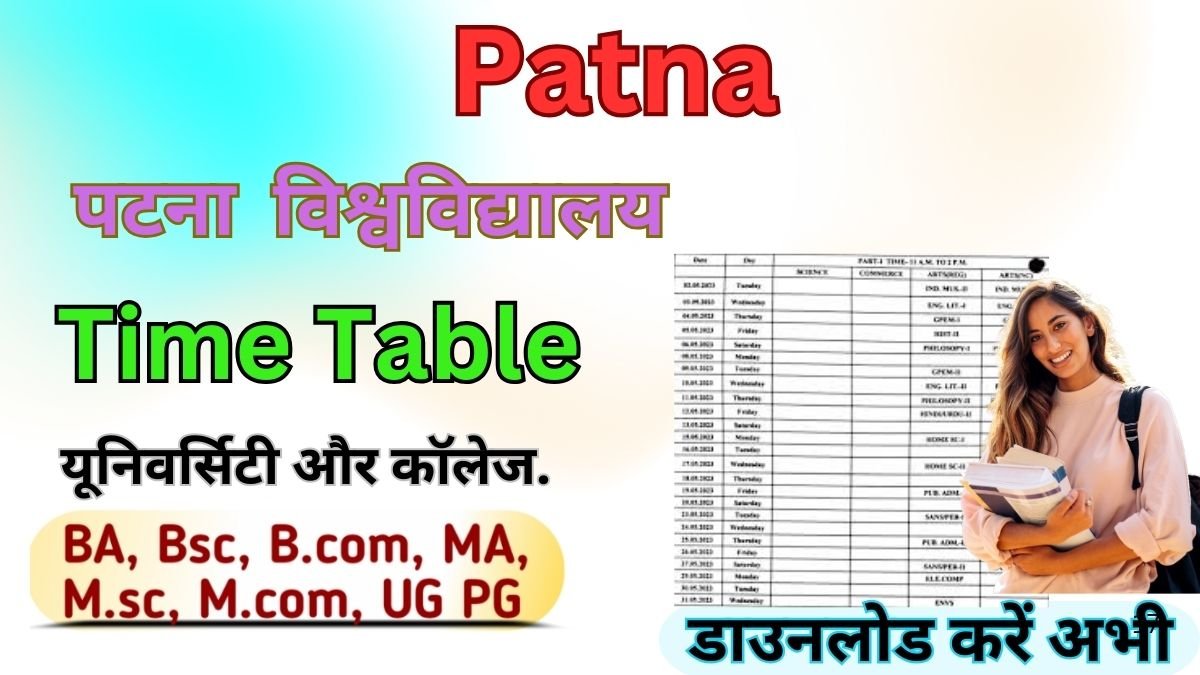 Patna University Time Table 2026