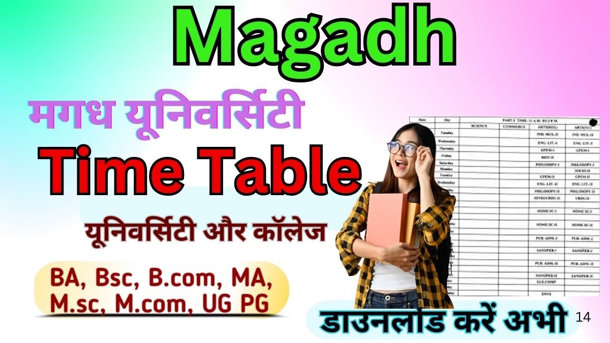 Magadh University Time Table 2026