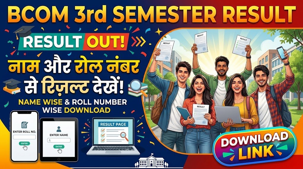 Bcom 3rd semester Result 2026