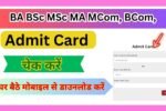 Msc Admit Card 2025 Download