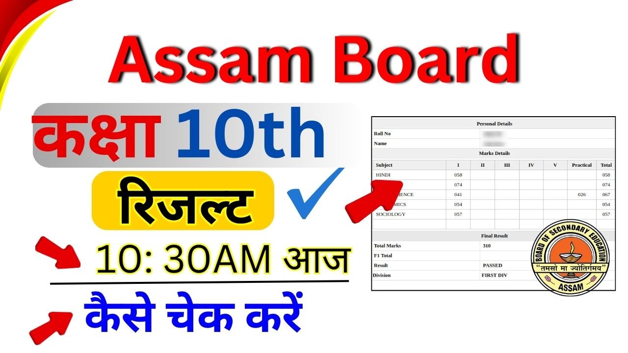 Assam Board 10th Result 2025
