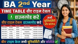  2nd year Time Table 2026