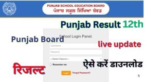 Punjab Board Result 2025  live update