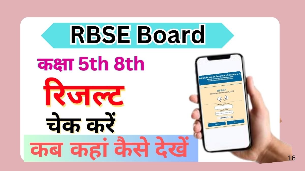 Rajasthan Board 5th 8th Result 2025