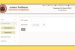 Rajasthan University Result 2025