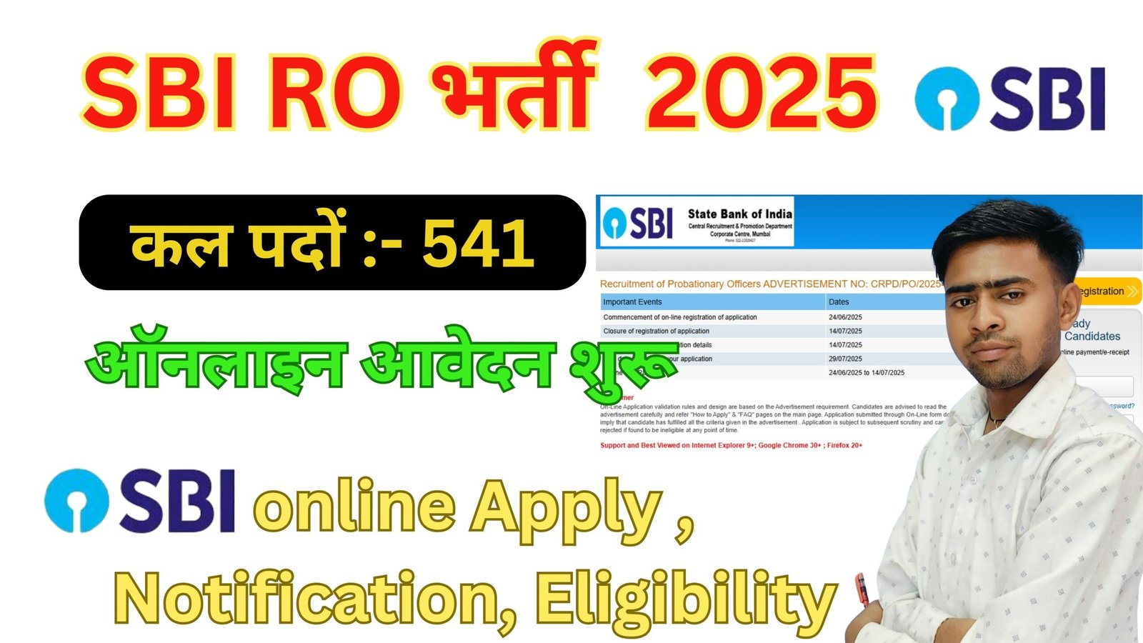 SBI Bank PO Recruitment 2025
