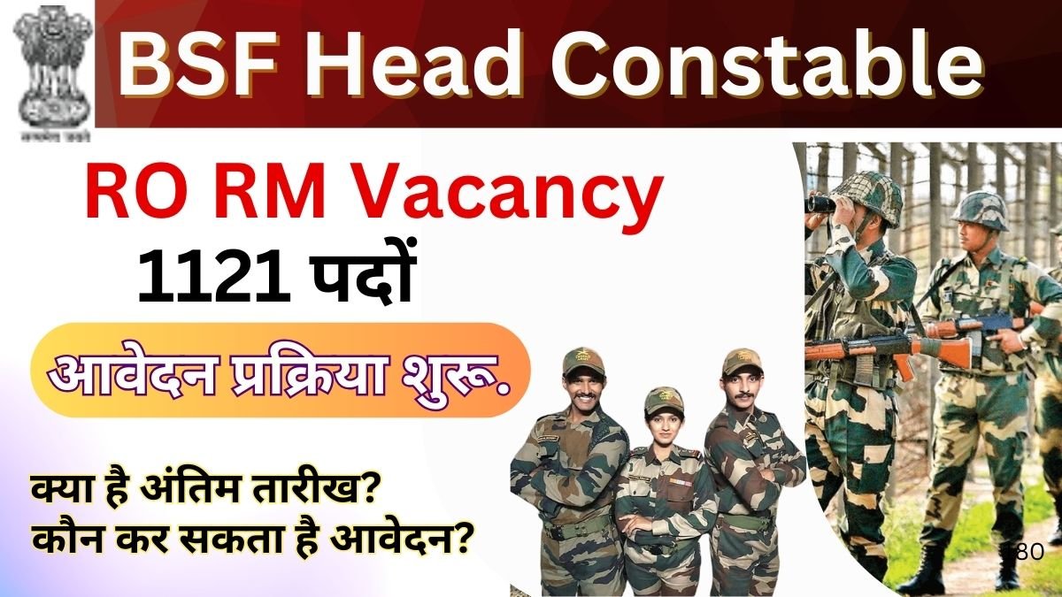 BSF Head Constable RO RM Vacancy 2025
