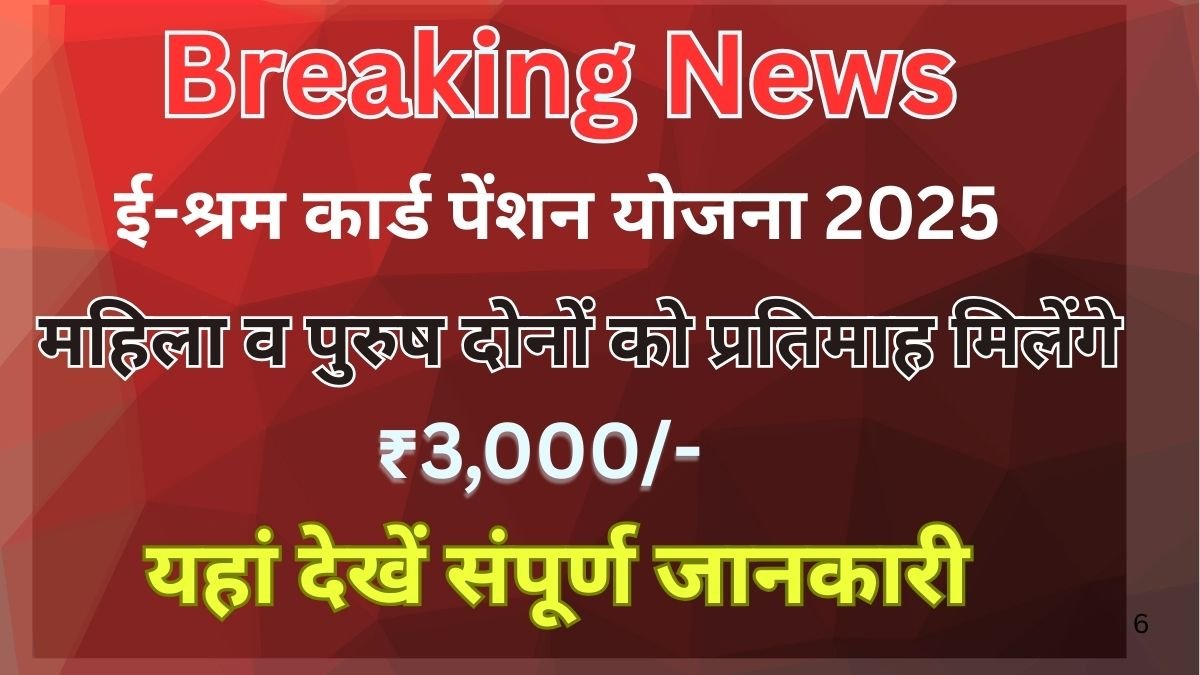 E Shram Card Pension Yojana