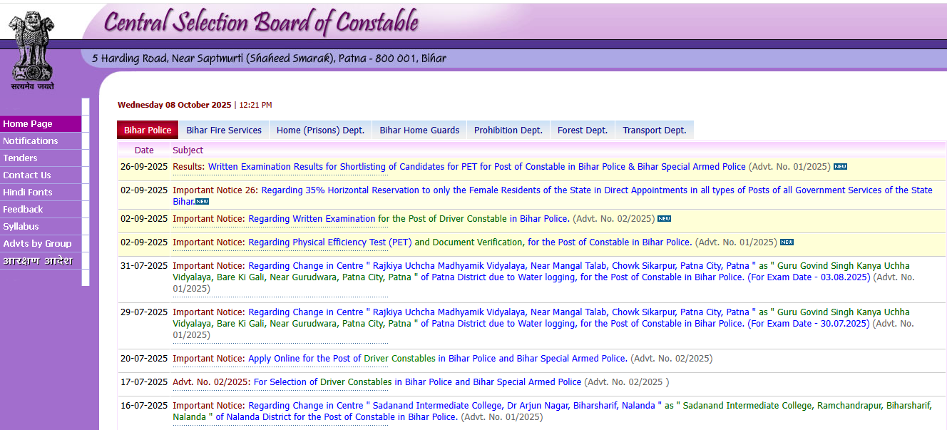 Bihar Police Fireman Vacancy 2025