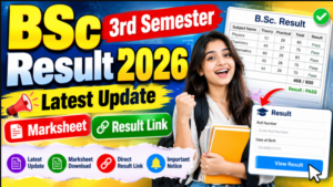 Bsc 3rd semester Result 2026