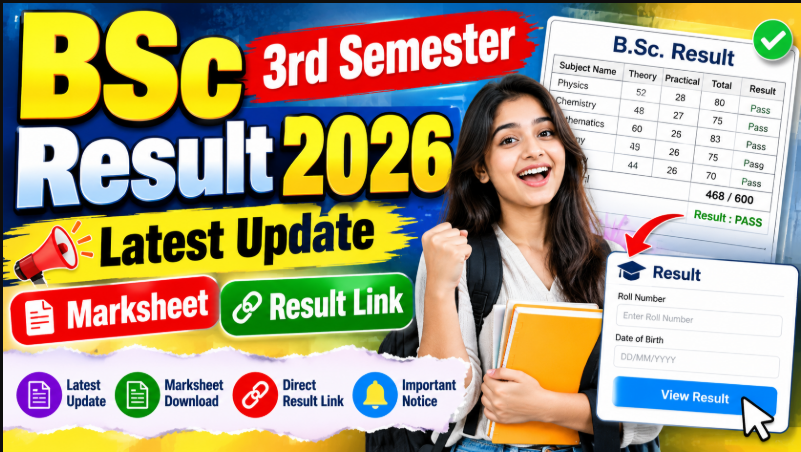 Bsc 3rd semester Result 2026