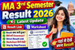 MA 3rd semester Result 2026