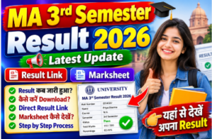 MA 3rd semester Result 2026