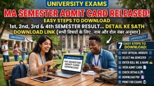 MA Semester Admit Card 2026