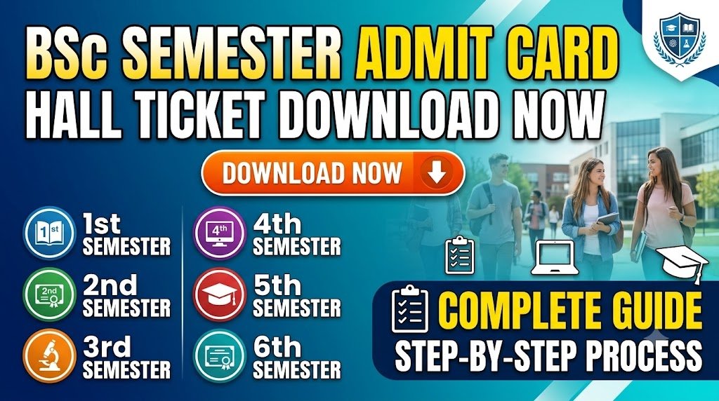BSc Semester Admit Card 2026